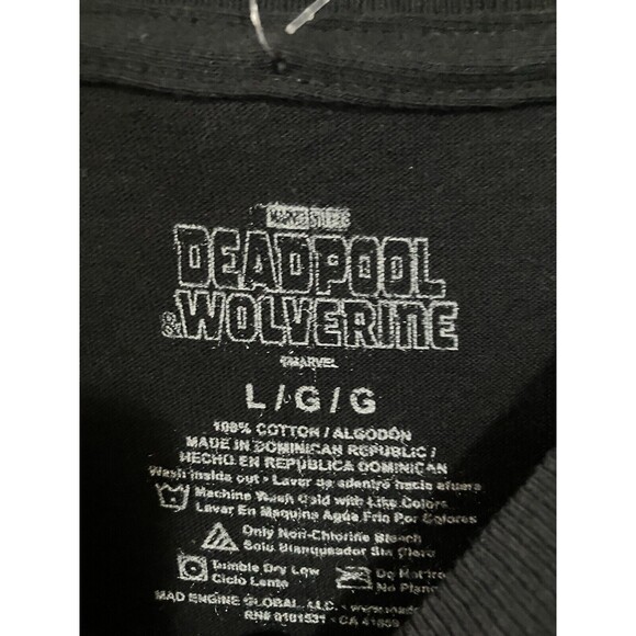 Marvel X-Men Wolverine Deadpool T-Shirt Size L Large Comic Graphic Tee 90s Style - Picture 3 of 3